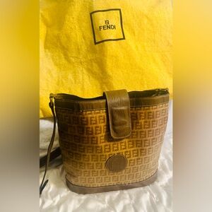 Fendi Zucca Brown Shoulder Bag